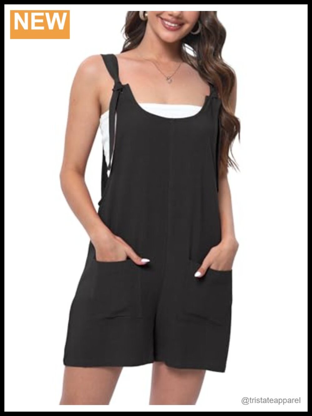 Linen Rayon Short Jumpsuit Romper Sleeveless Wide Leg Adjustable Straps Pockets